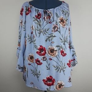 🎈5 for $20🎈Como Blu Blouse